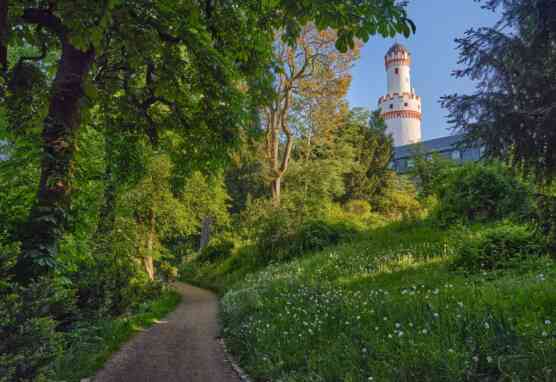 Schlosspark mit Weissem Turm